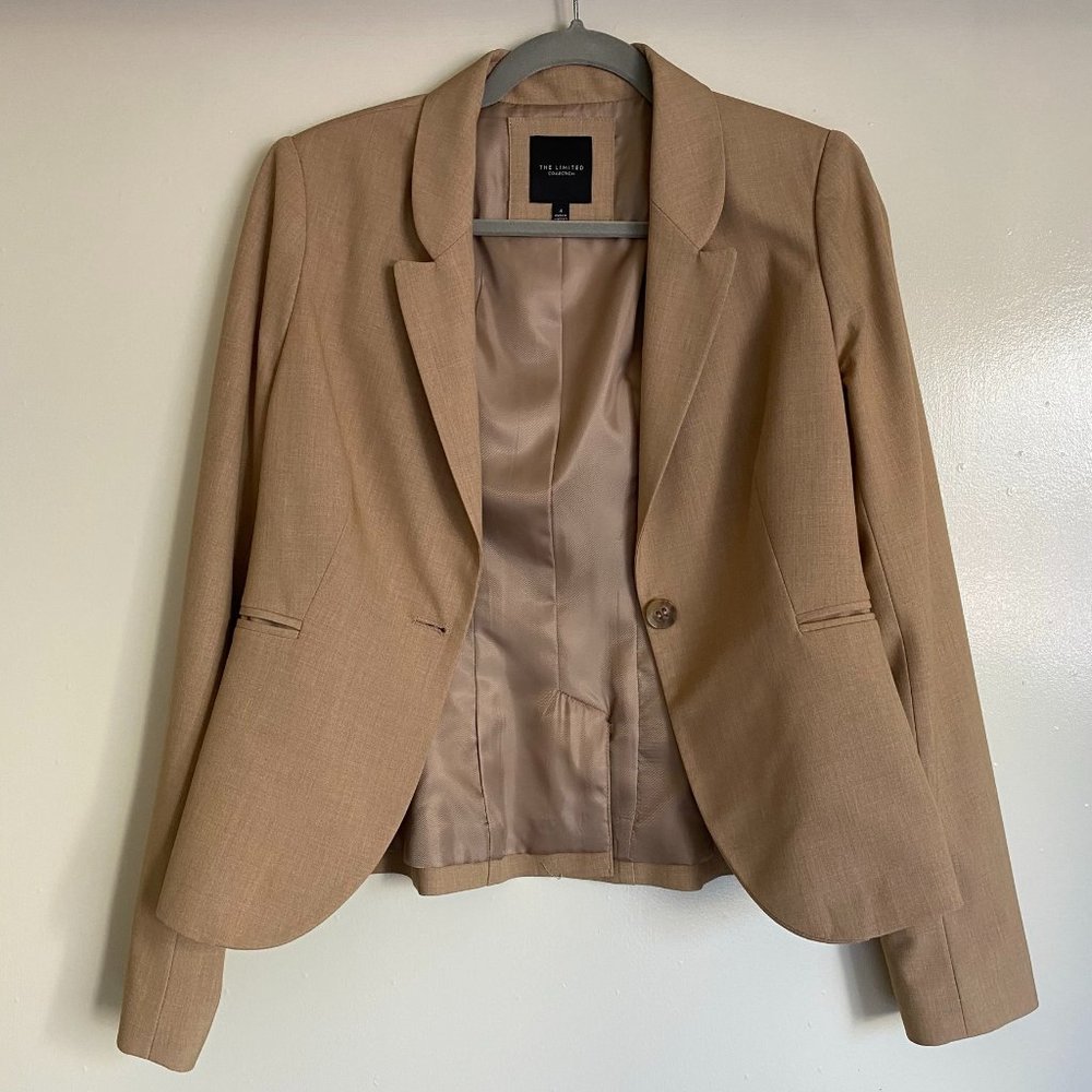 The Limited Fitted One Button Blazer